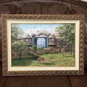 Larry Dodson  Disney’s Animal Kingdom Lodge, Framed, Signed and Numbered